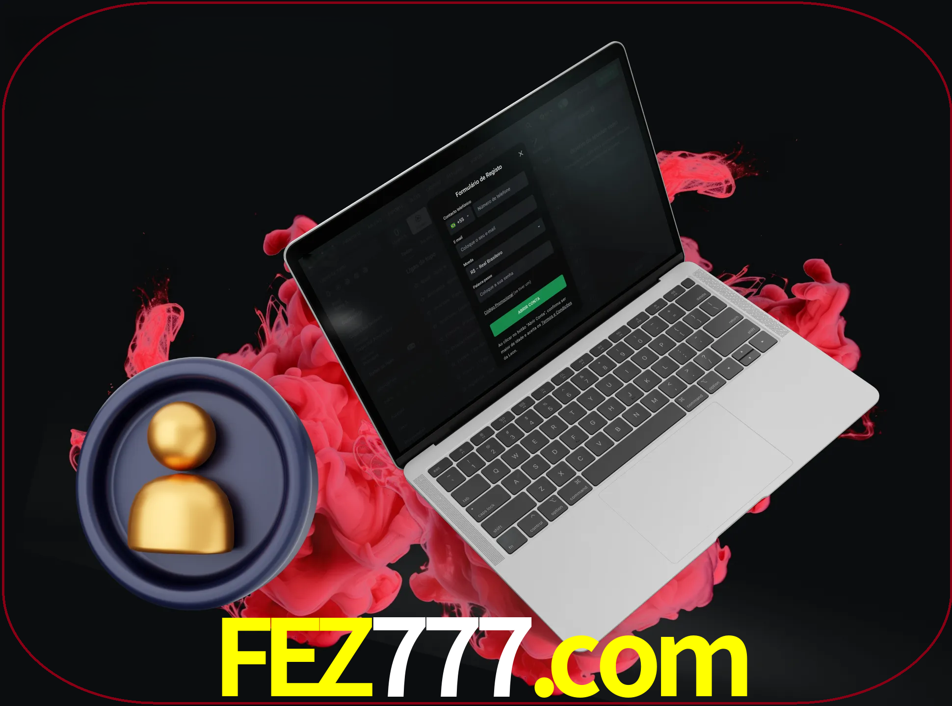 No cabeçalho do site fez777, clique no botão que o levará a um formulário especial onde terá de introduzir as suas informações actuais.