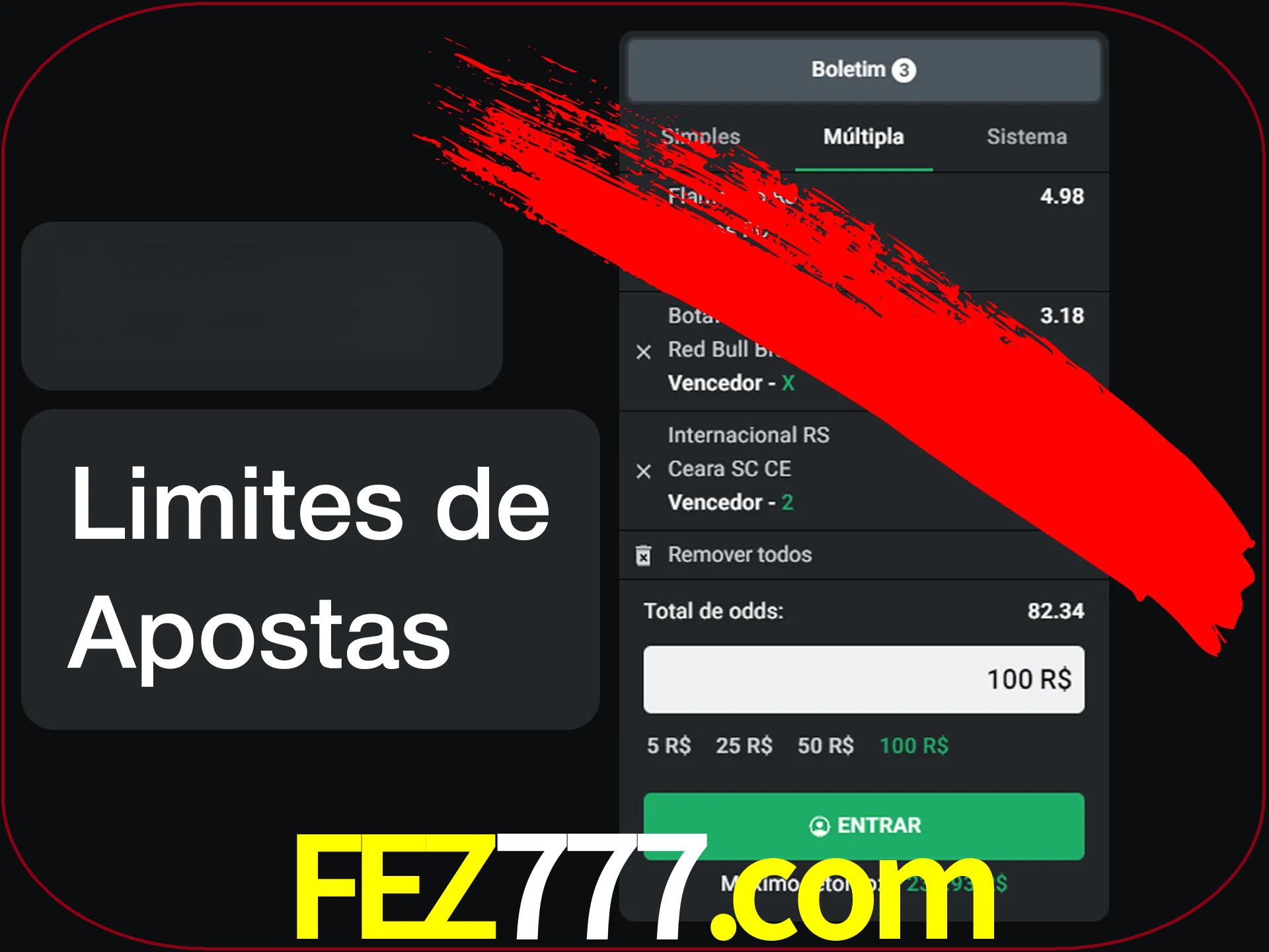 Não faça apostas loucas.